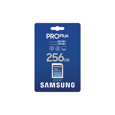 SAMSUNG PRO Plus SD Card - Scheda di memoria 256GB (2023) White