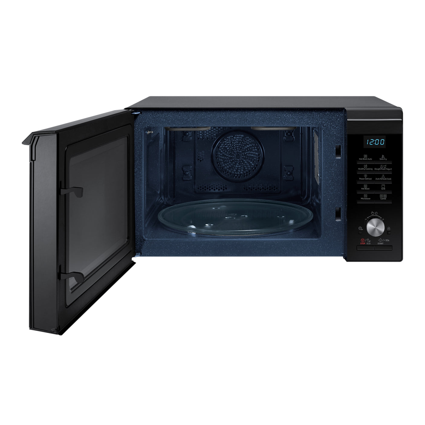 SAMSUNG Microonde Combinato Hotblast Cottura Ventilata con funzione vapore e frittura ad aria, 28L MC2BM6035KK