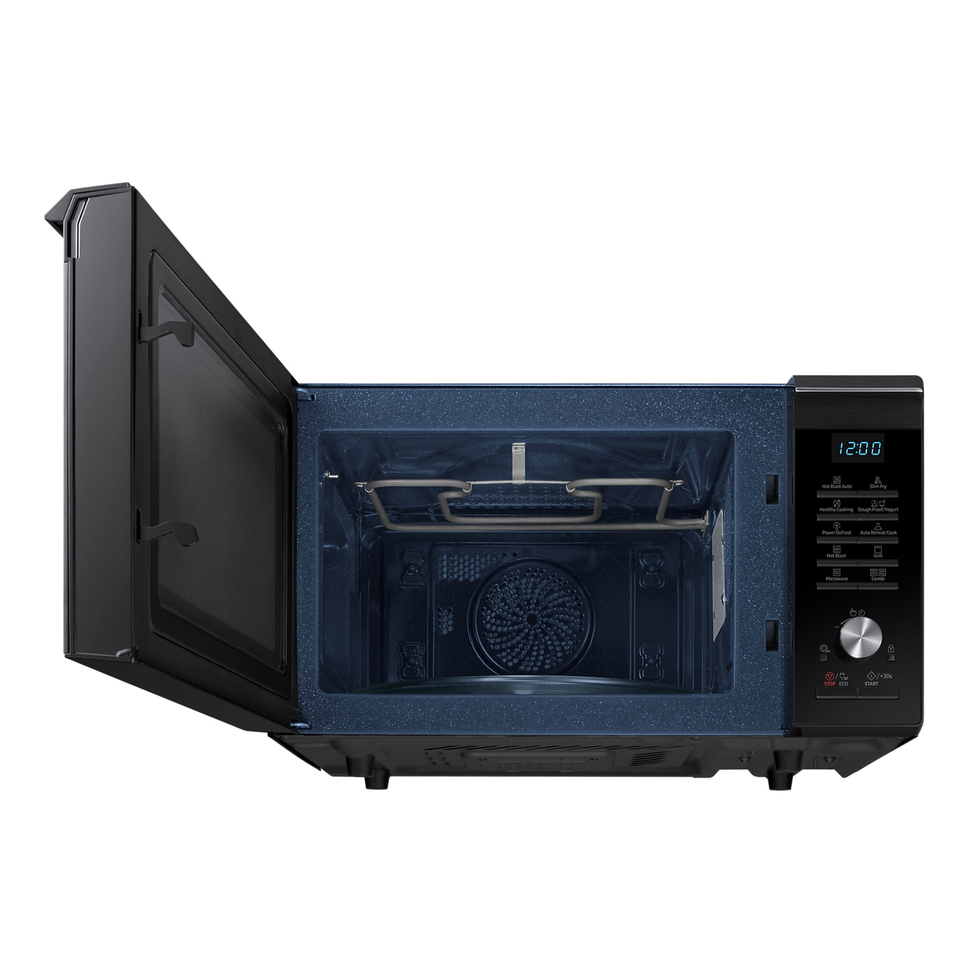 SAMSUNG Microonde Combinato Hotblast Cottura Ventilata con funzione vapore e frittura ad aria, 28L MC2BM6035KK