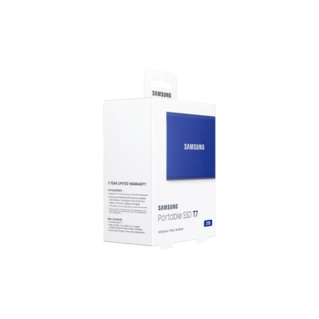 SAMSUNG Portable SSD T7 USB 3.2 2TB Indigo Blue