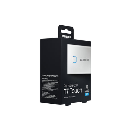 SAMSUNG Portable SSD T7 Touch USB 3.2 2TB Silver