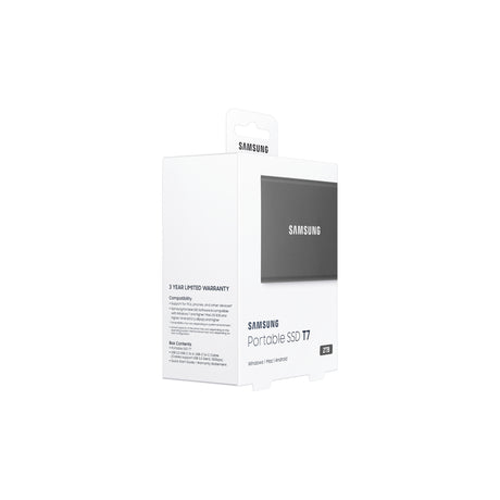 SAMSUNG Portable SSD T7 USB 3.2 2TB Titan Gray