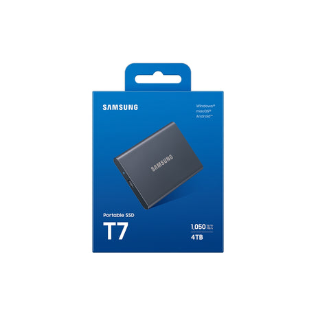 SAMSUNG Portable SSD T7 USB 3.2 4TB Titan Gray