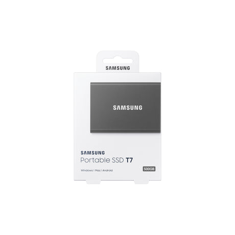 SAMSUNG Portable SSD T7 USB 3.2 500GB Titan Gray