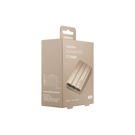 SAMSUNG Portable SSD T7 Shield USB 3.2 2TB Beige