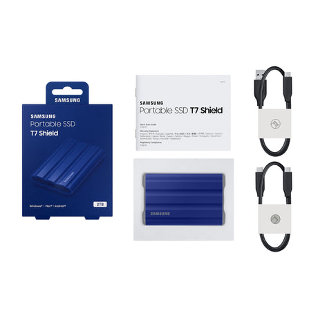 SAMSUNG Portable SSD T7 Shield USB 3.2 2TB Blu