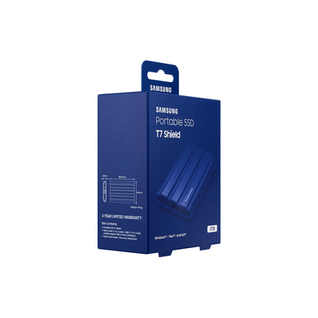 SAMSUNG Portable SSD T7 Shield USB 3.2 2TB Blu