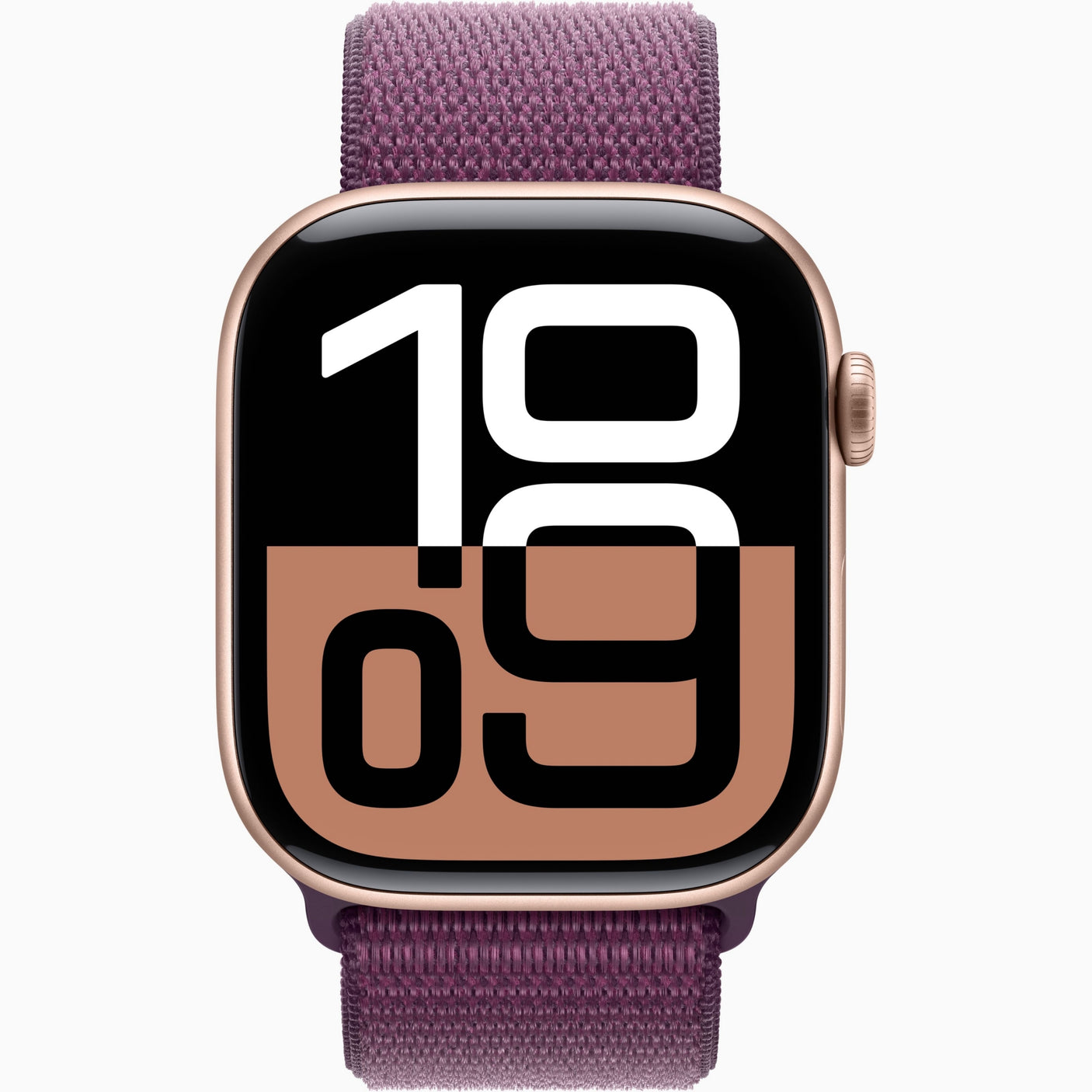 APPLE Watch Series 10 GPS + Cellular, Cassa 42 mm in alluminio color oro rosa con Sport Loop prugna