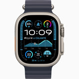 APPLE Watch Ultra 2 GPS + Cellular, Cassa 49 mm in titanio naturale con Cinturino Ocean Blu navy