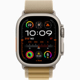 APPLE Watch Ultra 2 GPS + Cellular, Cassa 49 mm in titanio naturale con Alpine Loop Sahara - Small