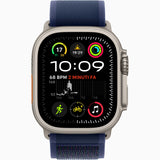 APPLE Watch Ultra 2 GPS + Cellular, Cassa 49 mm in titanio naturale con Trail Loop Blu - S/M