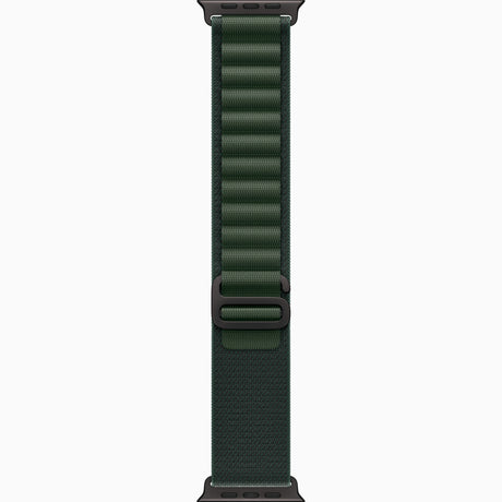 APPLE Watch Ultra 2 GPS + Cellular, Cassa 49 mm in titanio nero con Alpine Loop Verde scuro - Large