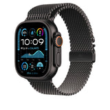 APPLE Loop in maglia milanese in titanio Nero (49 mm) - Small