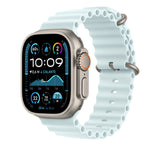 APPLE Cinturino Ocean Blu ghiaccio (49 mm) - Titanio naturale