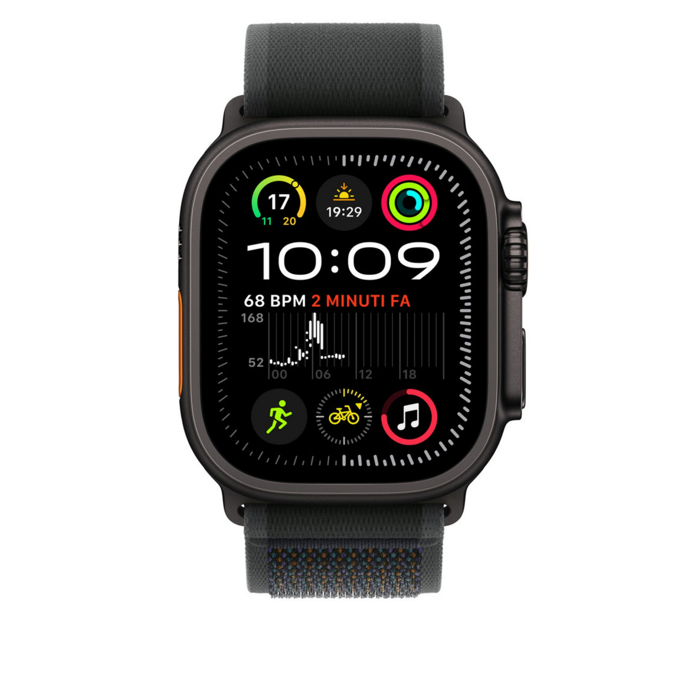 APPLE Cinturino Trail Loop Nero - S/M - Titanio nero