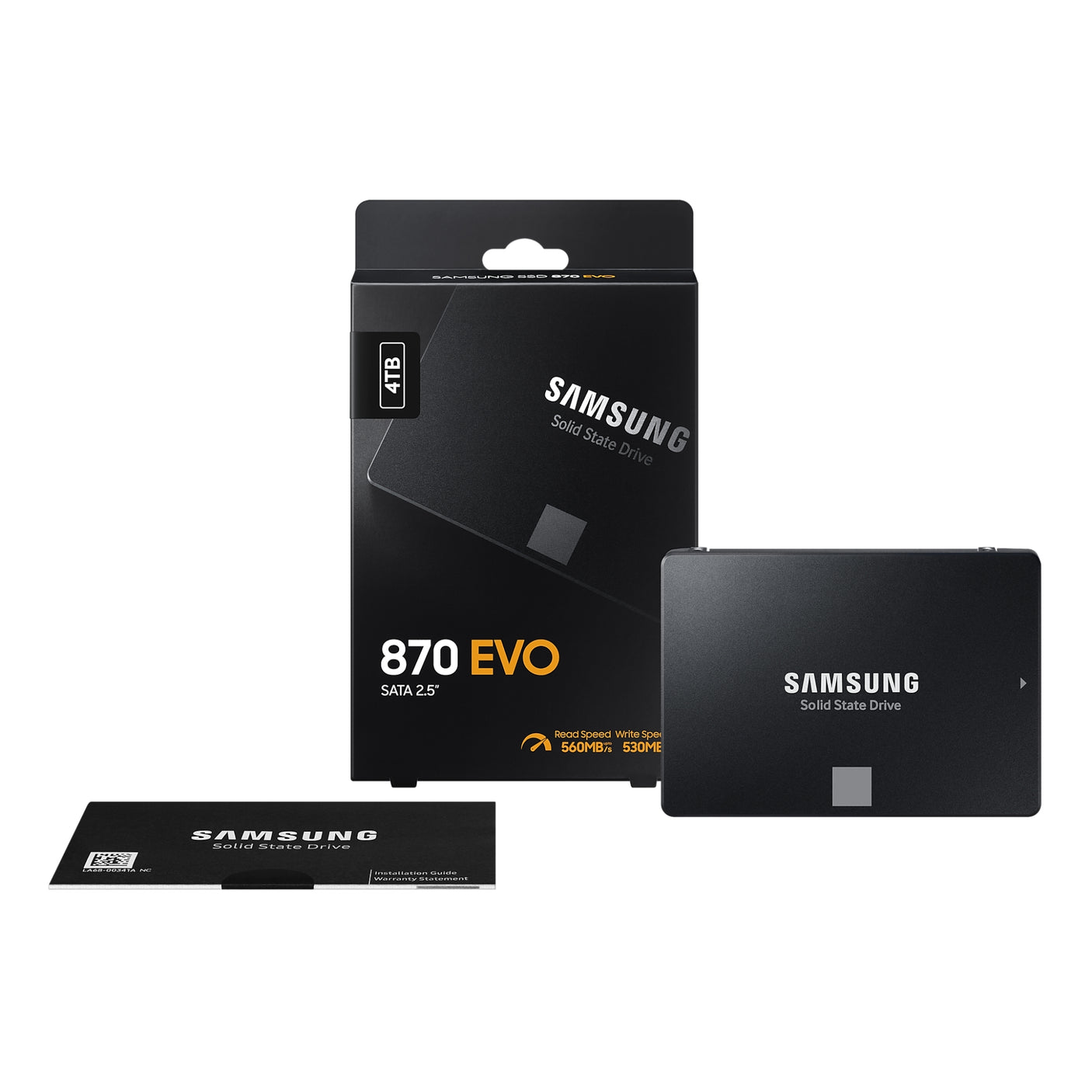 SAMSUNG 870 EVO SATA 2.5” SSD 4TB Black