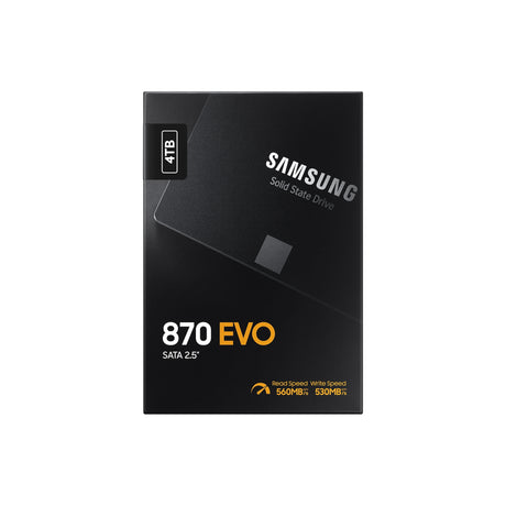 SAMSUNG 870 EVO SATA 2.5” SSD 4TB Black