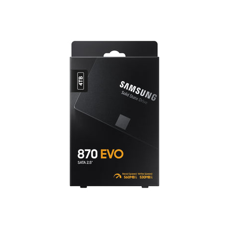 SAMSUNG 870 EVO SATA 2.5” SSD 4TB Black