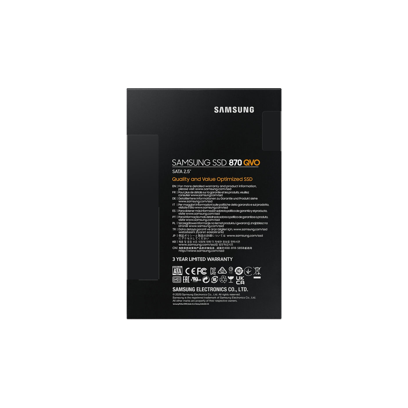 SAMSUNG 870 QVO SATA 2.5" SSD 2TB Black