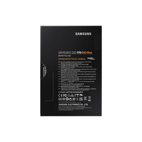 SAMSUNG 970 EVO Plus NVMe M.2 SSD 1TB Black