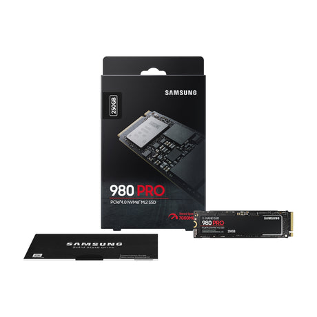 SAMSUNG 980 PRO NVMe M.2 SSD 250GB, SSD interno Black