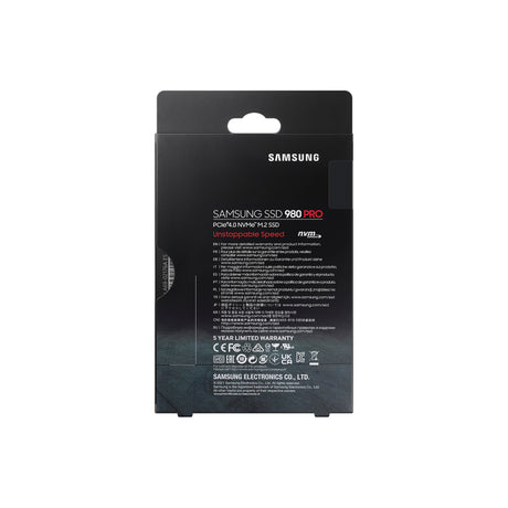 SAMSUNG 980 PRO NVMe M.2 SSD 500GB, SSD interno Black