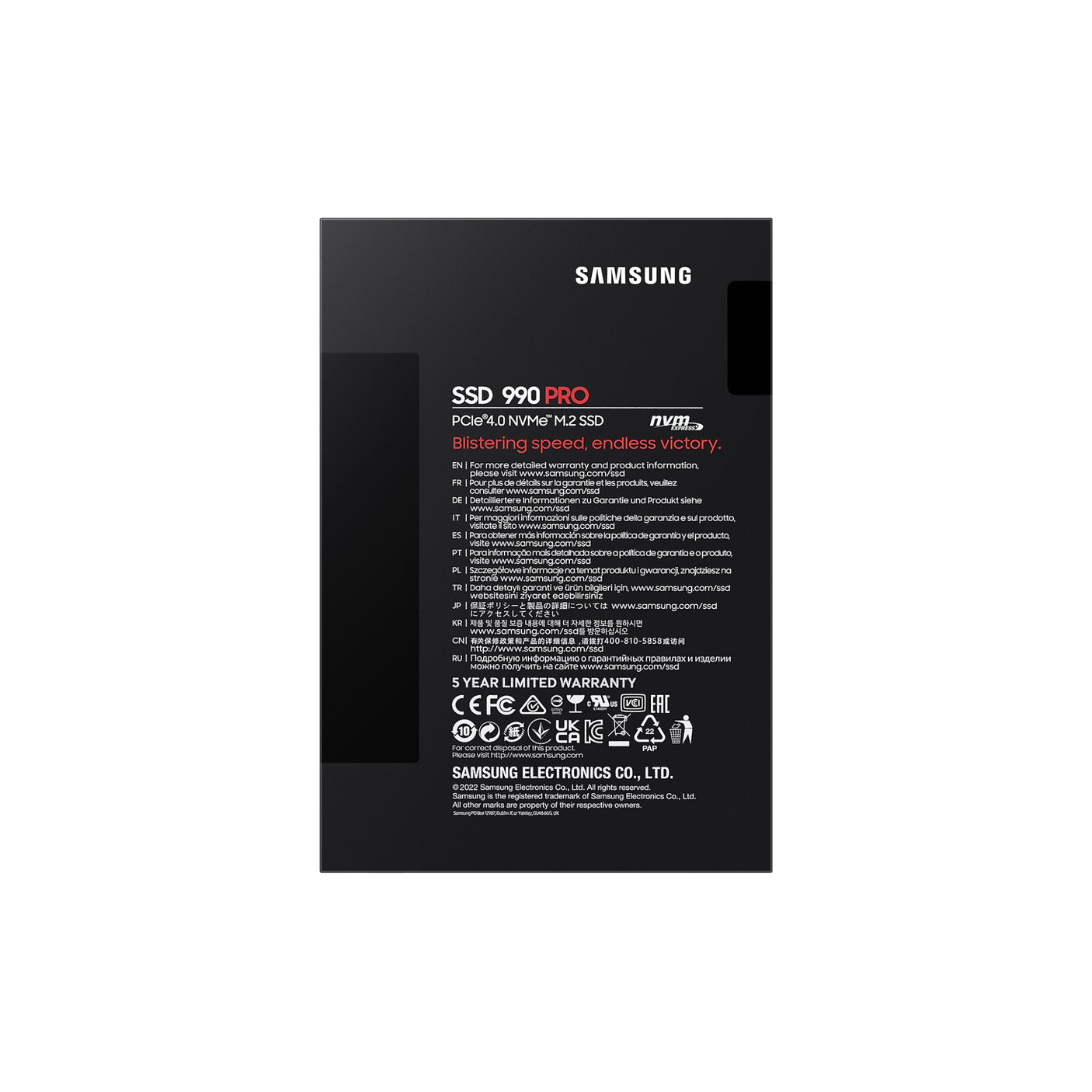 SAMSUNG 990 PRO NVMe M.2 SSD 4TB Black
