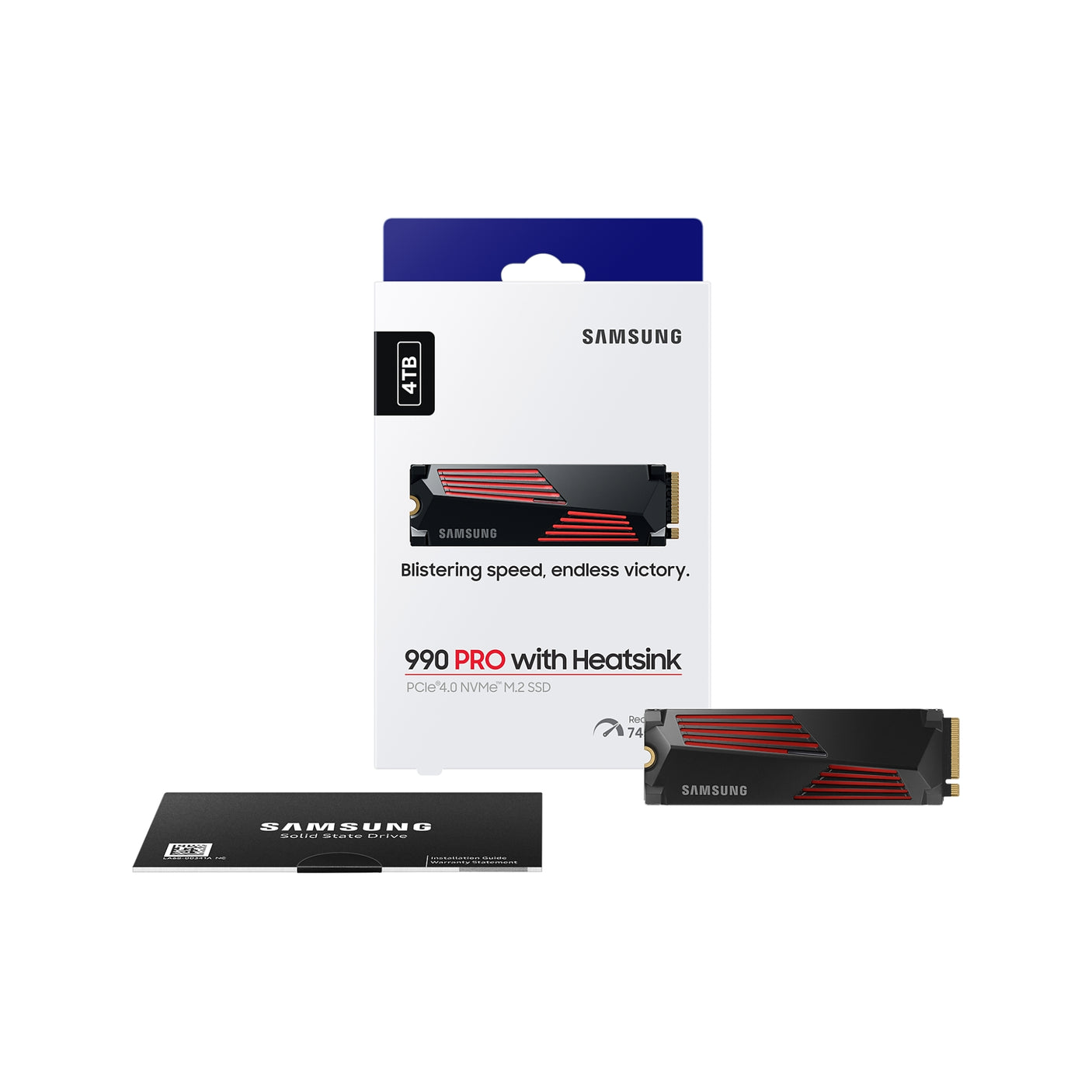 SAMSUNG 990 PRO NVMe 4TB con Dissipatore di calore, SSD interno Black