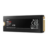 SAMSUNG 990 PRO NVMe 4TB con Dissipatore di calore, SSD interno Black