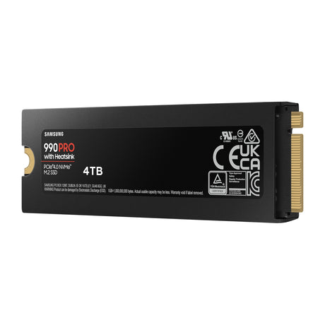 SAMSUNG 990 PRO NVMe 4TB con Dissipatore di calore, SSD interno Black