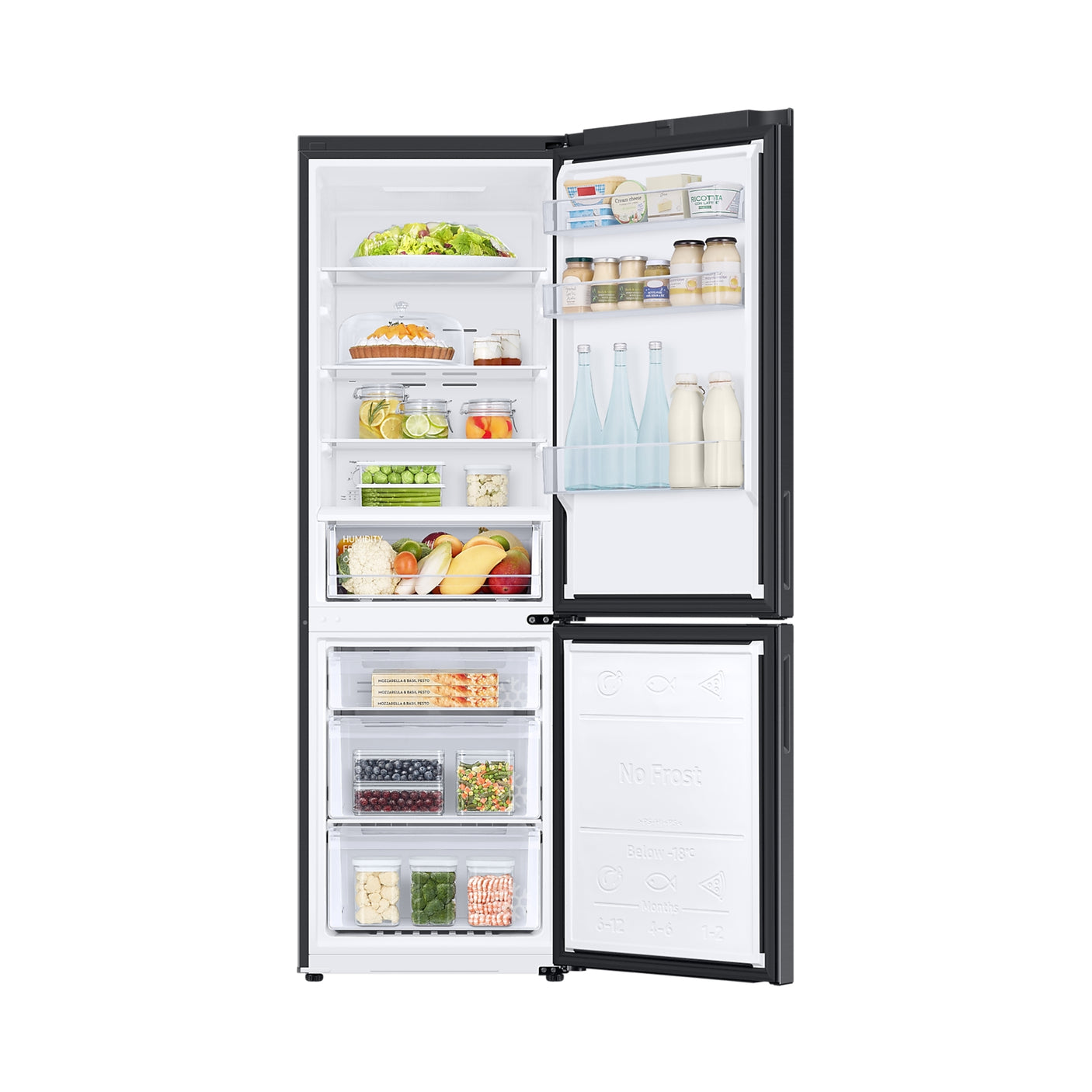 SAMSUNG Frigorifero Combinato EcoFlex 1.85m 344L New Empire Black (RB33B610EBN/EF)