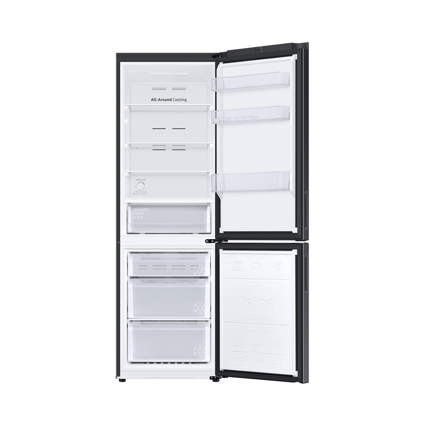 SAMSUNG Frigorifero Combinato EcoFlex 1.85m 344L New Empire Black (RB33B610EBN/EF)
