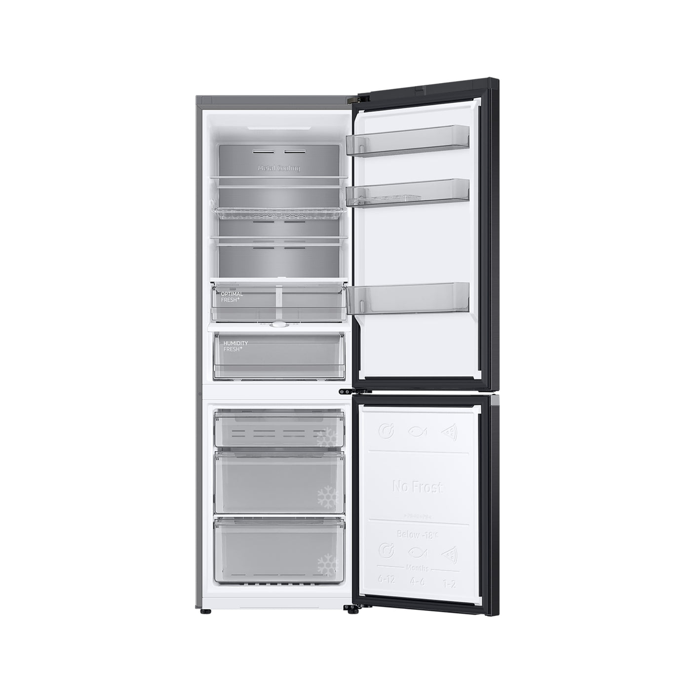 SAMSUNG Frigorifero Combinato EcoFlex 1.85m 344L Antracite (RB34C775CB1/EF)