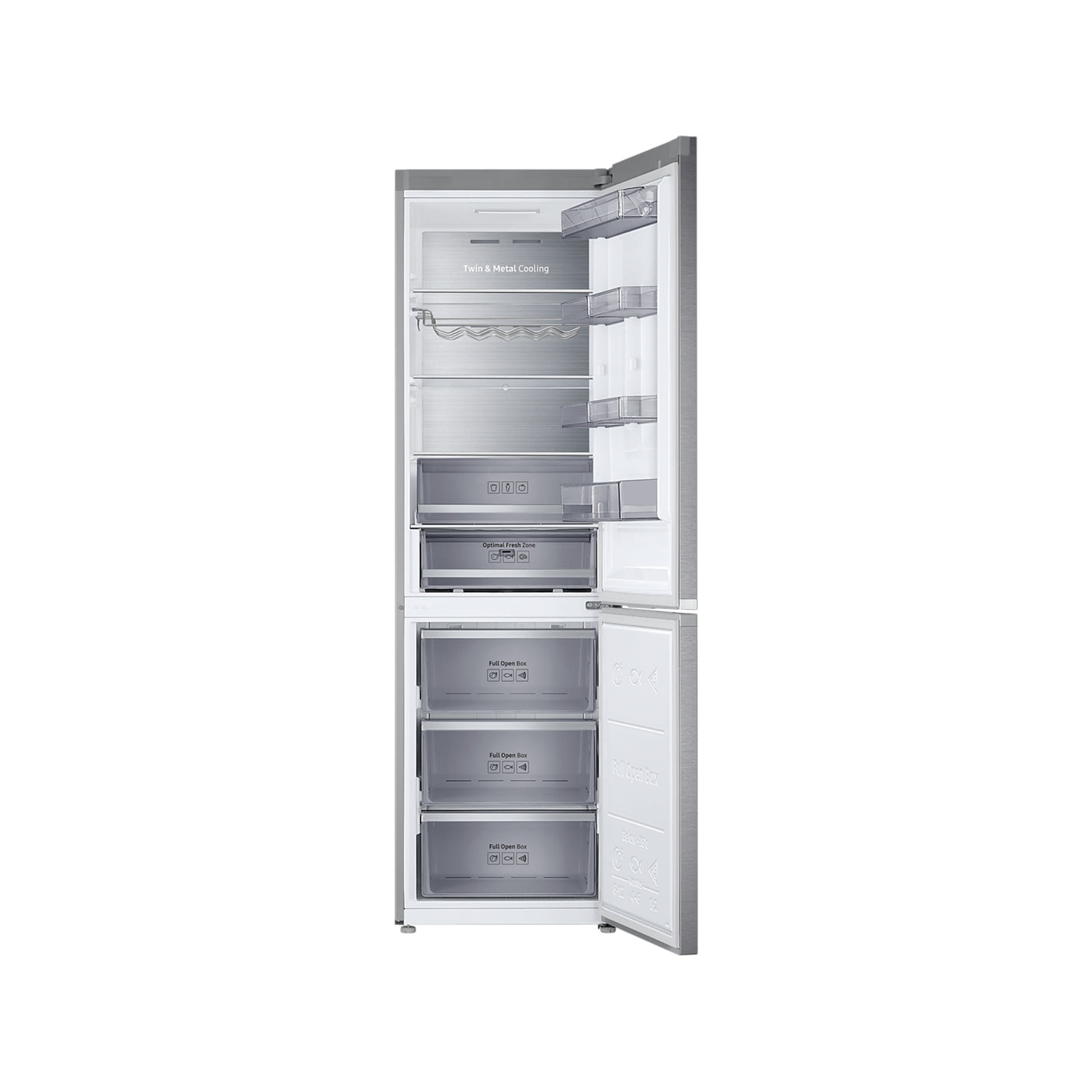 SAMSUNG Frigorifero Combinato Kitchen Fit 2m 368L Silver (RB36R8839SR/EF)