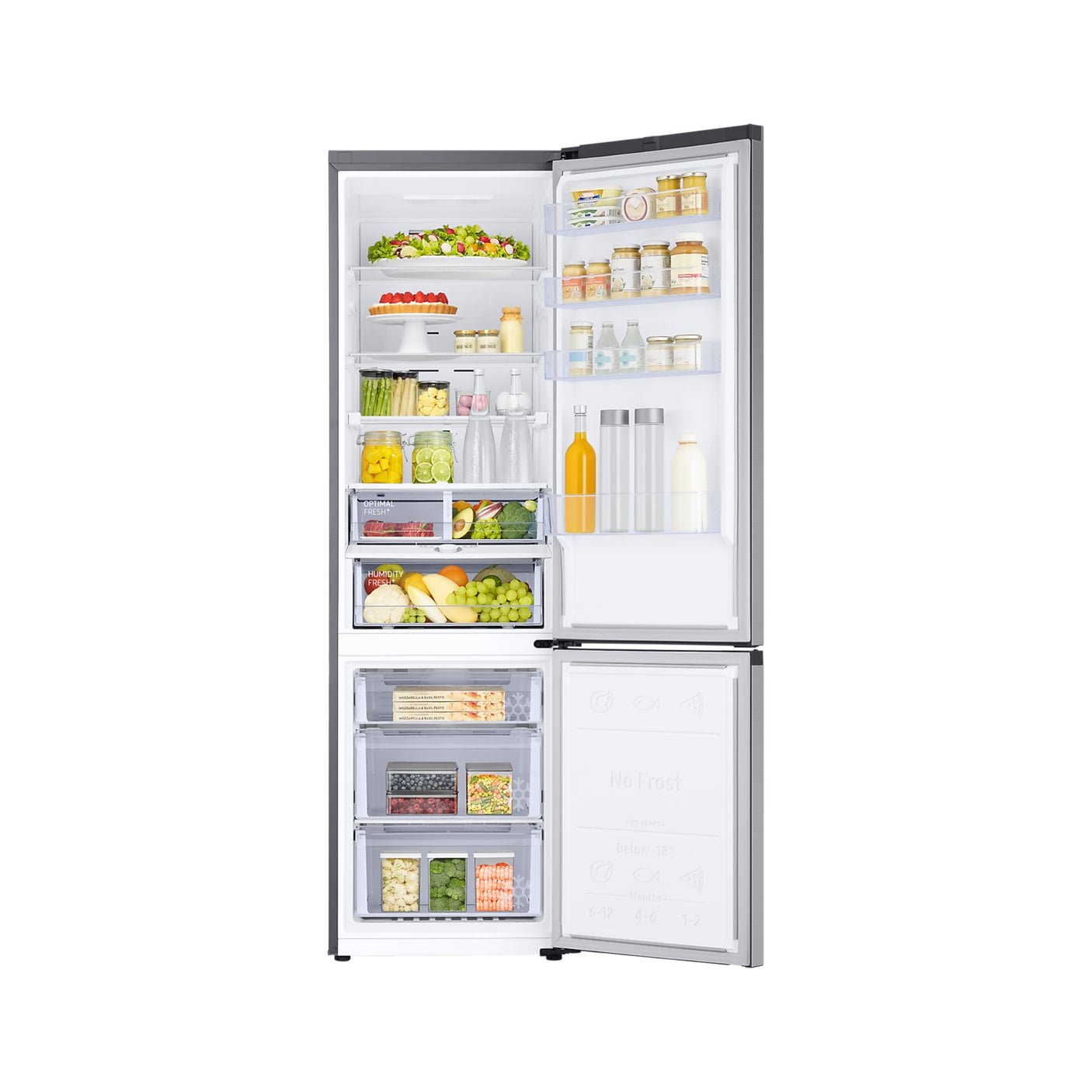 SAMSUNG Frigorifero Combinato EcoFlex AI 2m 390L Silver (RB38C674CSA/EF)
