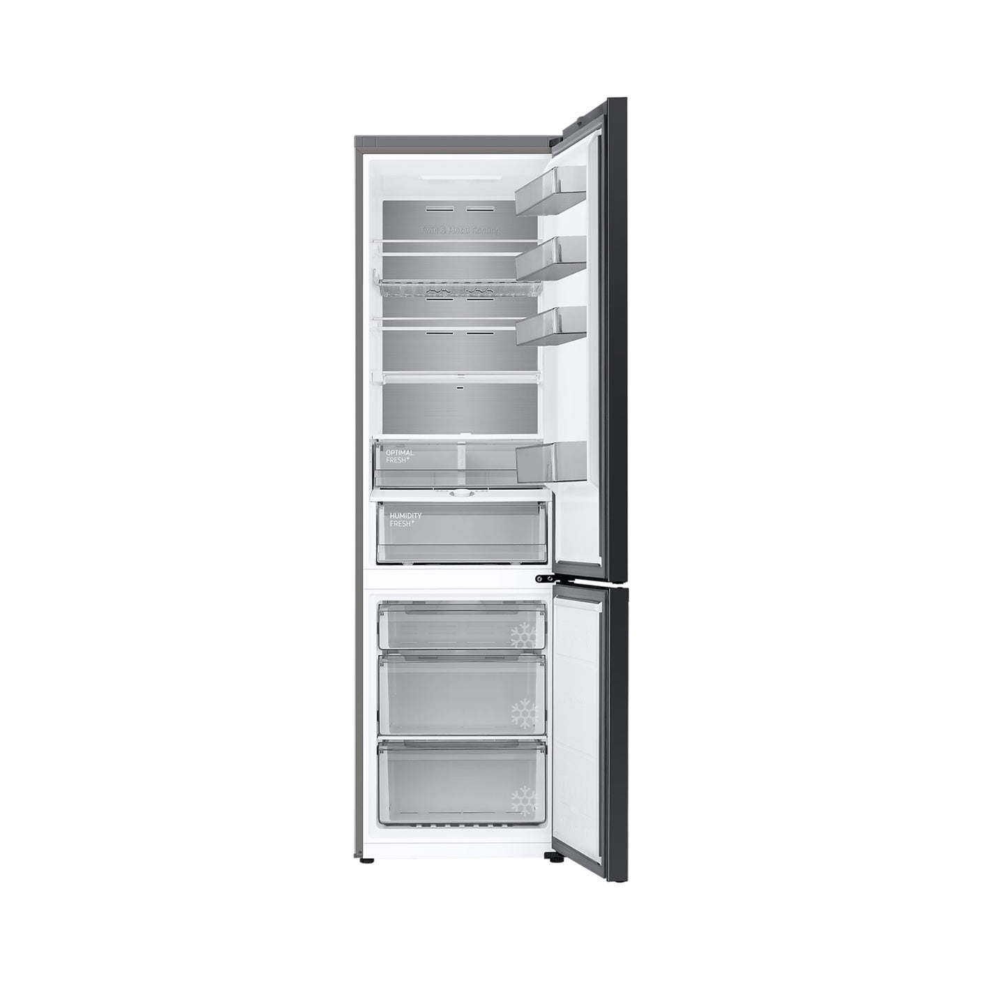 SAMSUNG Frigorifero Combinato BESPOKE AI 2m 390L Antracite (RB38C7B6DB1/EF)