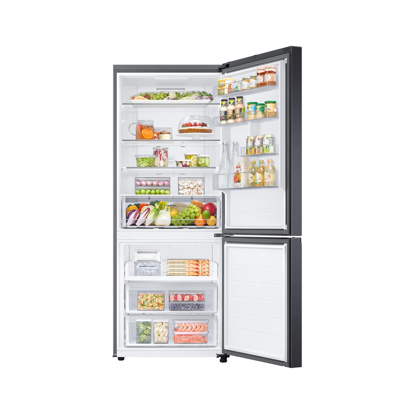 SAMSUNG Frigorifero Combinato FIRST 75 AI largo 75cm Total No Frost 508L Antracite (RB50DG601EB1EF)