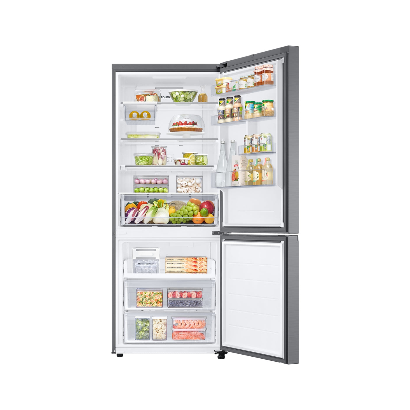 SAMSUNG Frigorifero Combinato FIRST 75 AI largo 75cm Total No Frost 508L Metal Inox (RB50DG602ES9EF)