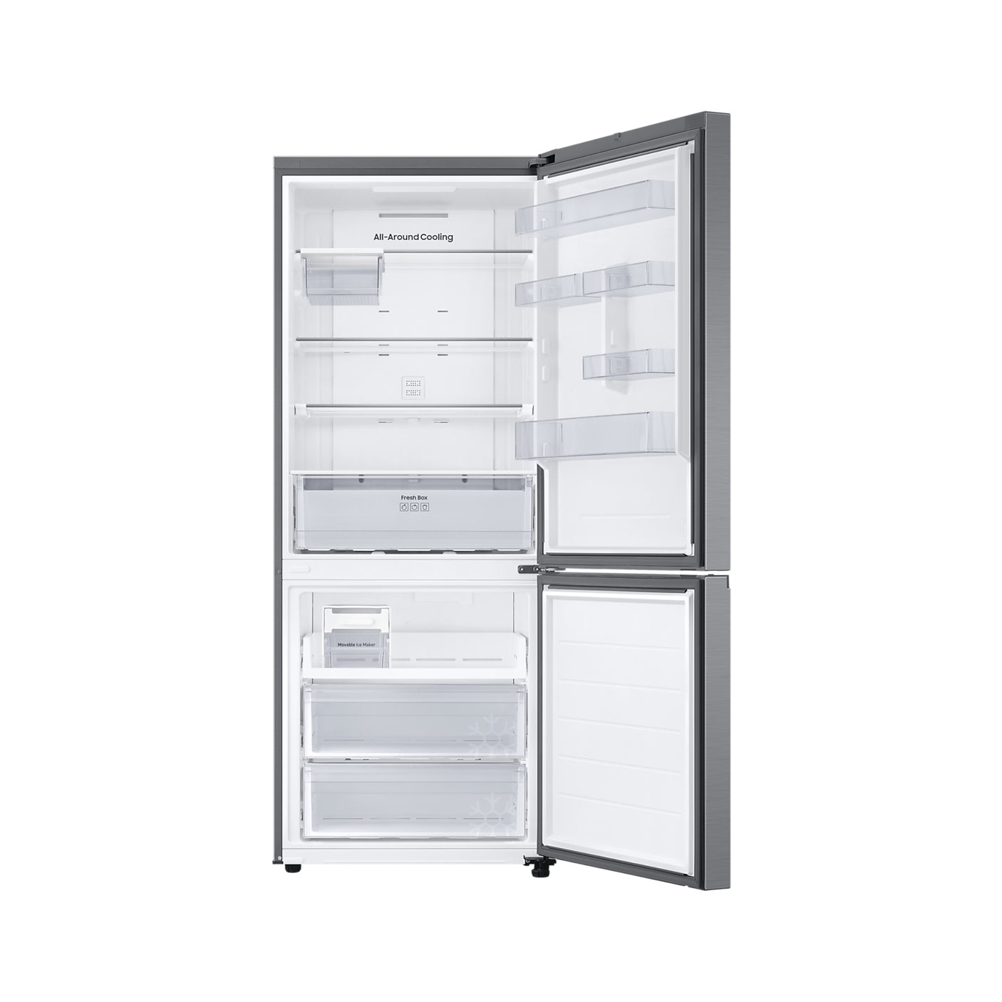 SAMSUNG Frigorifero Combinato FIRST 75 AI largo 75cm Total No Frost 508L Metal Inox (RB50DG602ES9EF)