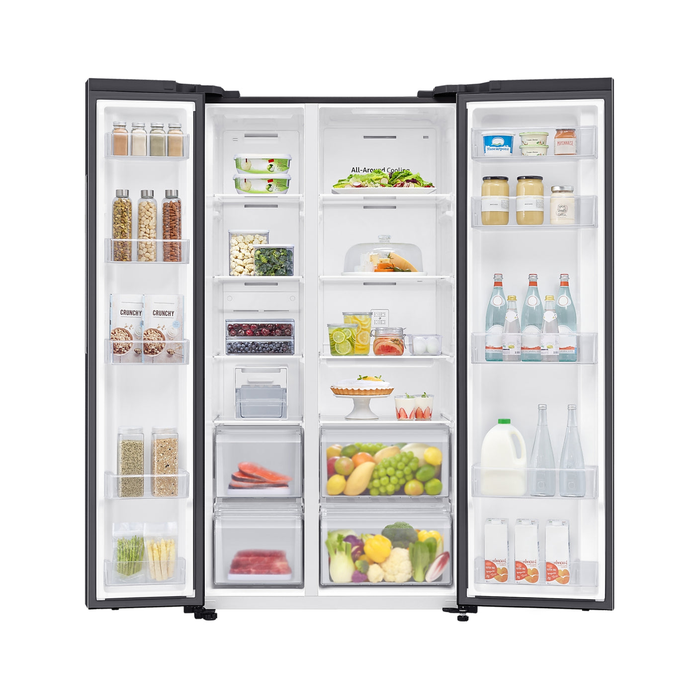 SAMSUNG Frigorifero Side by Side Air Space AI 655L Antracite (RS62DG5003B1EF)