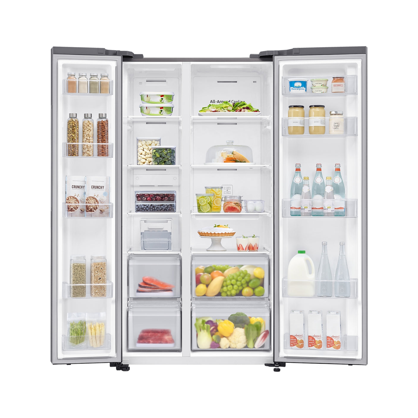 SAMSUNG Frigorifero Side by Side Air Space AI 655L Metal Inox (RS62DG5003S9EF)