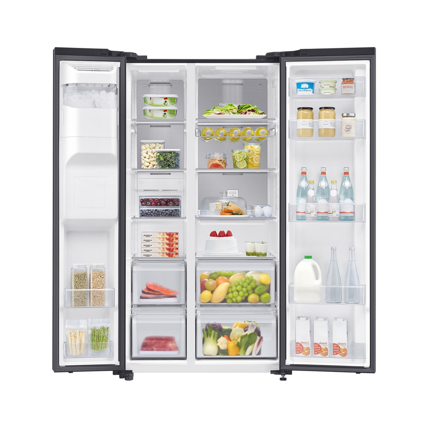 SAMSUNG Frigorifero Side by Side Air Space AI 635L Black (RS65DG54M3B1EF)