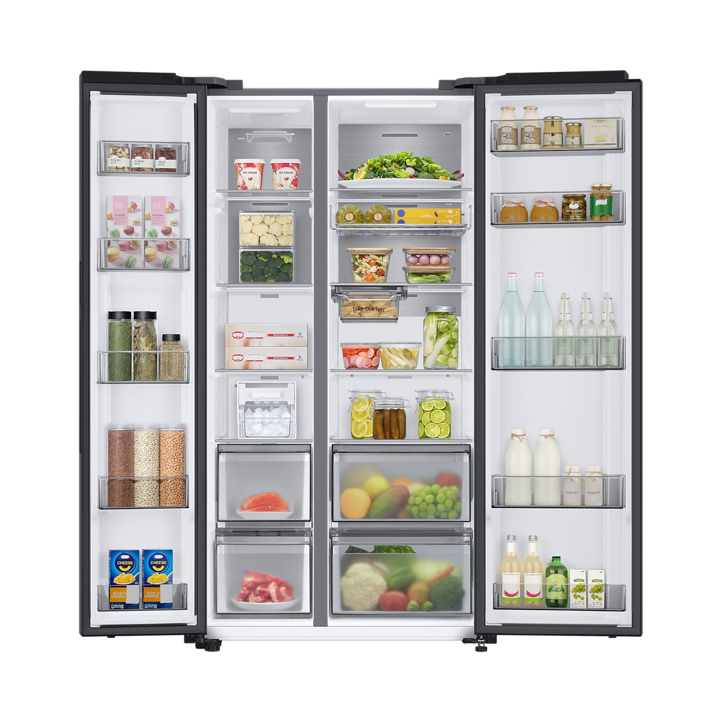 SAMSUNG Frigorifero Side by Side Air Space AI 652L Antracite (RS66DG815CB1EF)