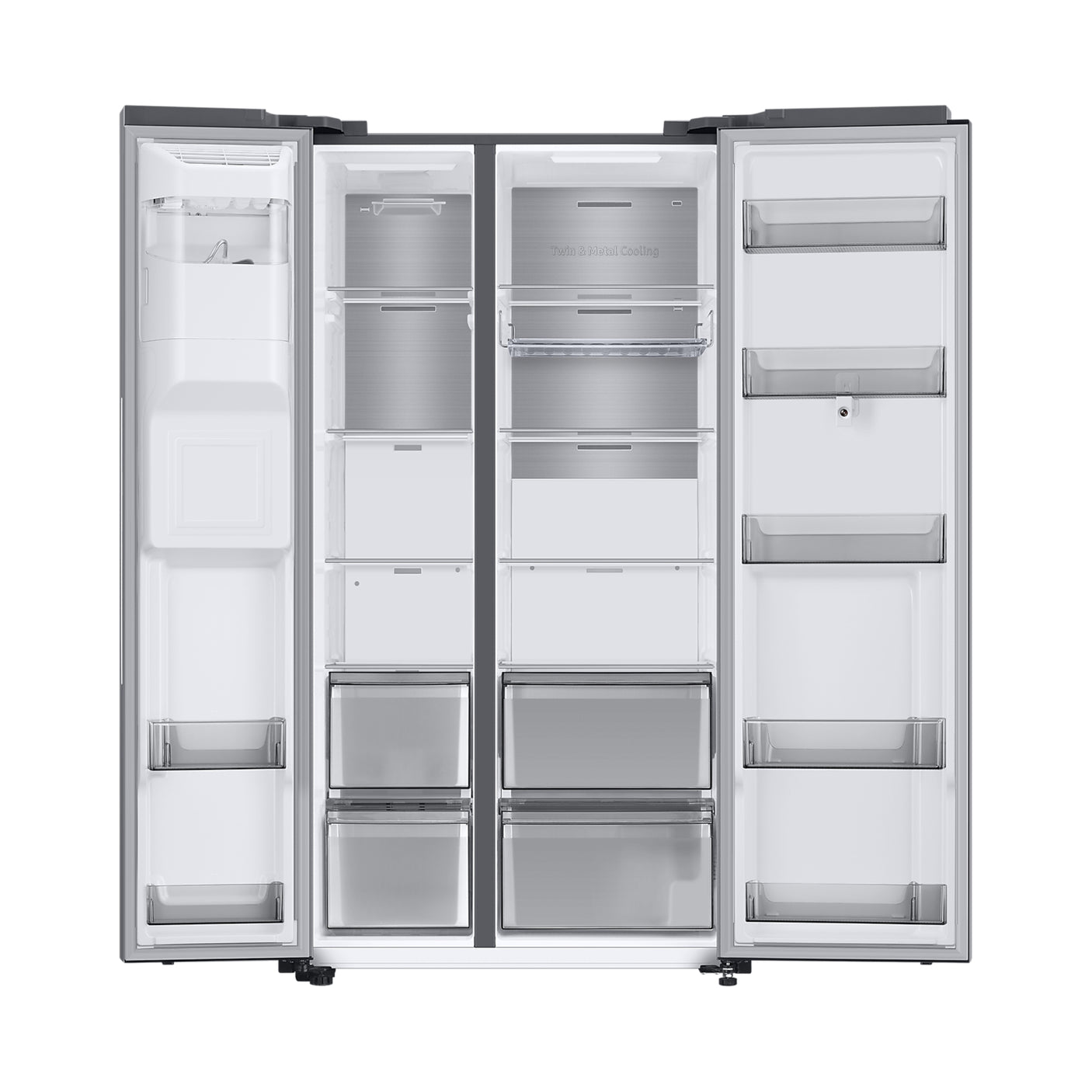 SAMSUNG Frigorifero Side by Side Family Hub 614L Silver (RS6HA8891SL/EF)