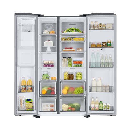 SAMSUNG Frigorifero Side by Side Family Hub 614L Silver (RS6HA8891SL/EF)