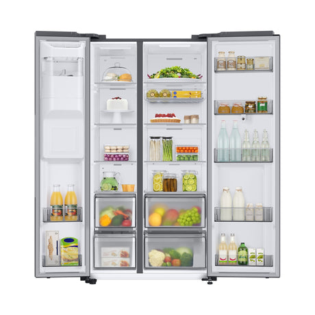 SAMSUNG Frigorifero Side by Side Family Hub 614L Metal Inox (RS6HDG883ES9EF)