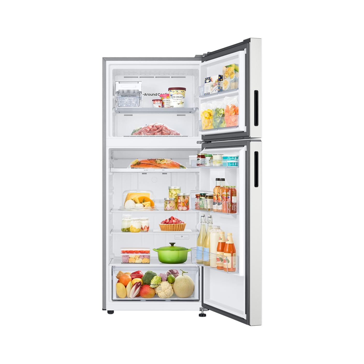SAMSUNG Frigorifero Doppia Porta BESPOKE AI 393L Cotta White (RT38CB6624C1ES)