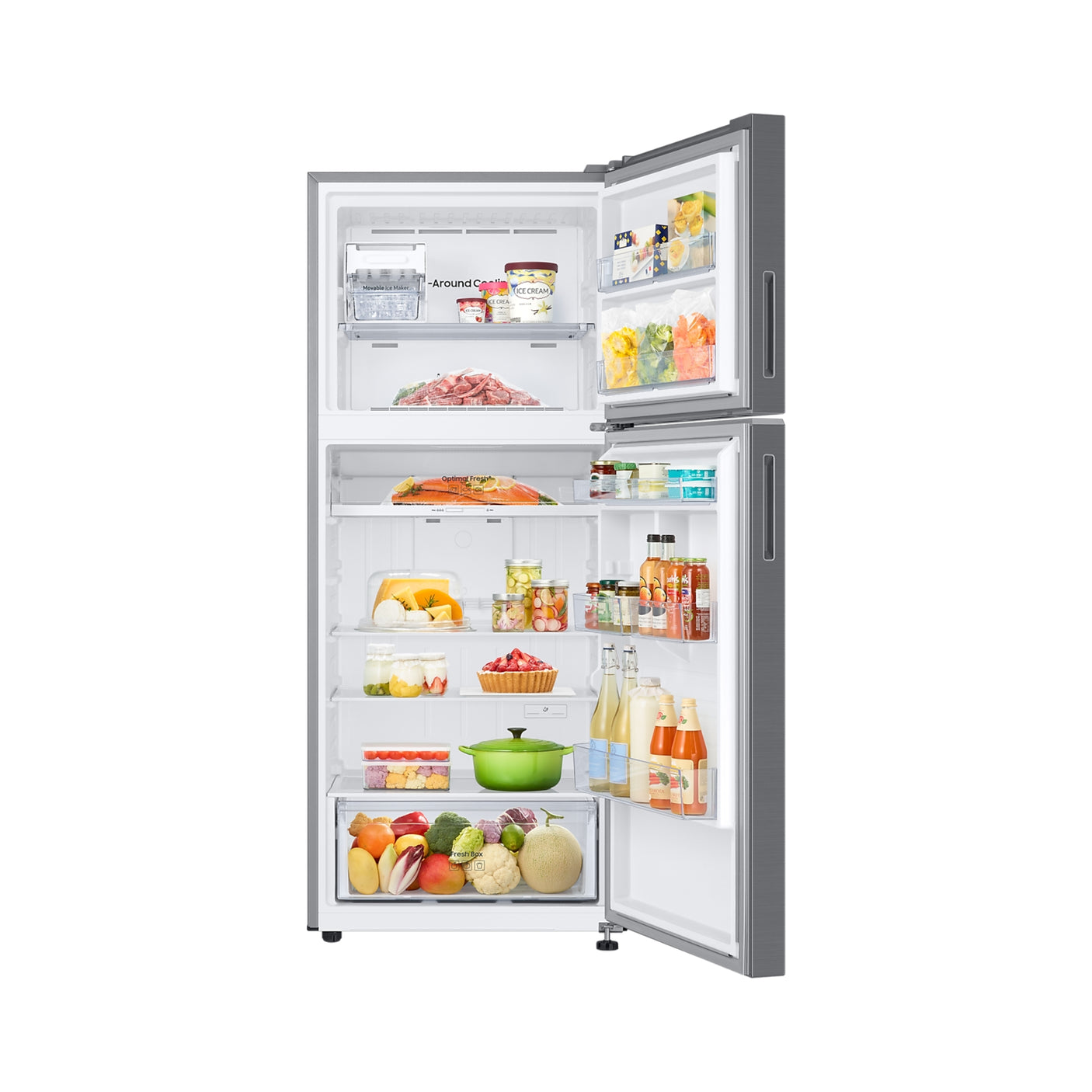 SAMSUNG Frigorifero Doppia Porta EcoFlex AI 393L Silver (RT38CG6624S9ES)