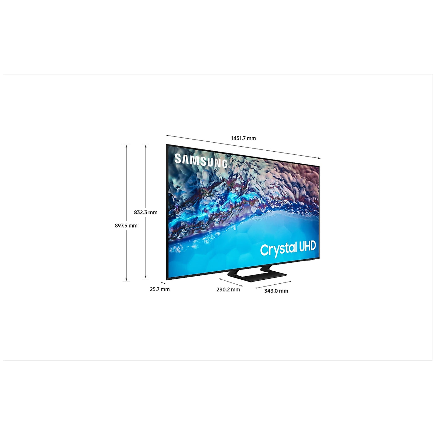 SAMSUNG Crystal UHD 4K 65" BU8570 TV 2022