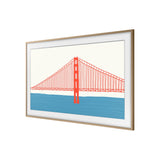 SAMSUNG Cornice 2021 The Frame 50" Teak Modern